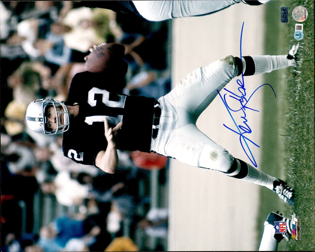 Ken Stabler Autographed 16x20 Photo Oakland Raiders Beckett BAS QR #BS30414