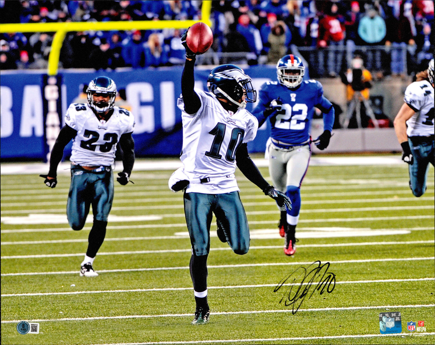 DeSean Jackson Autographed 16x20 Photo Philadelphia Eagles Beckett BAS Witness #3W063114