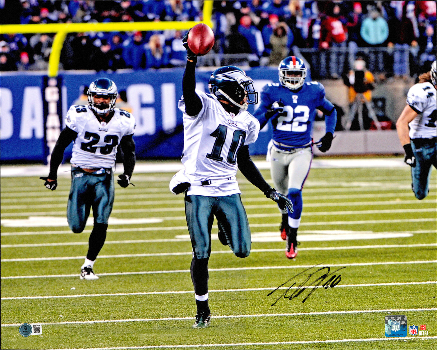 DeSean Jackson Autographed 16x20 Photo Philadelphia Eagles Beckett BAS Witness #3W063079