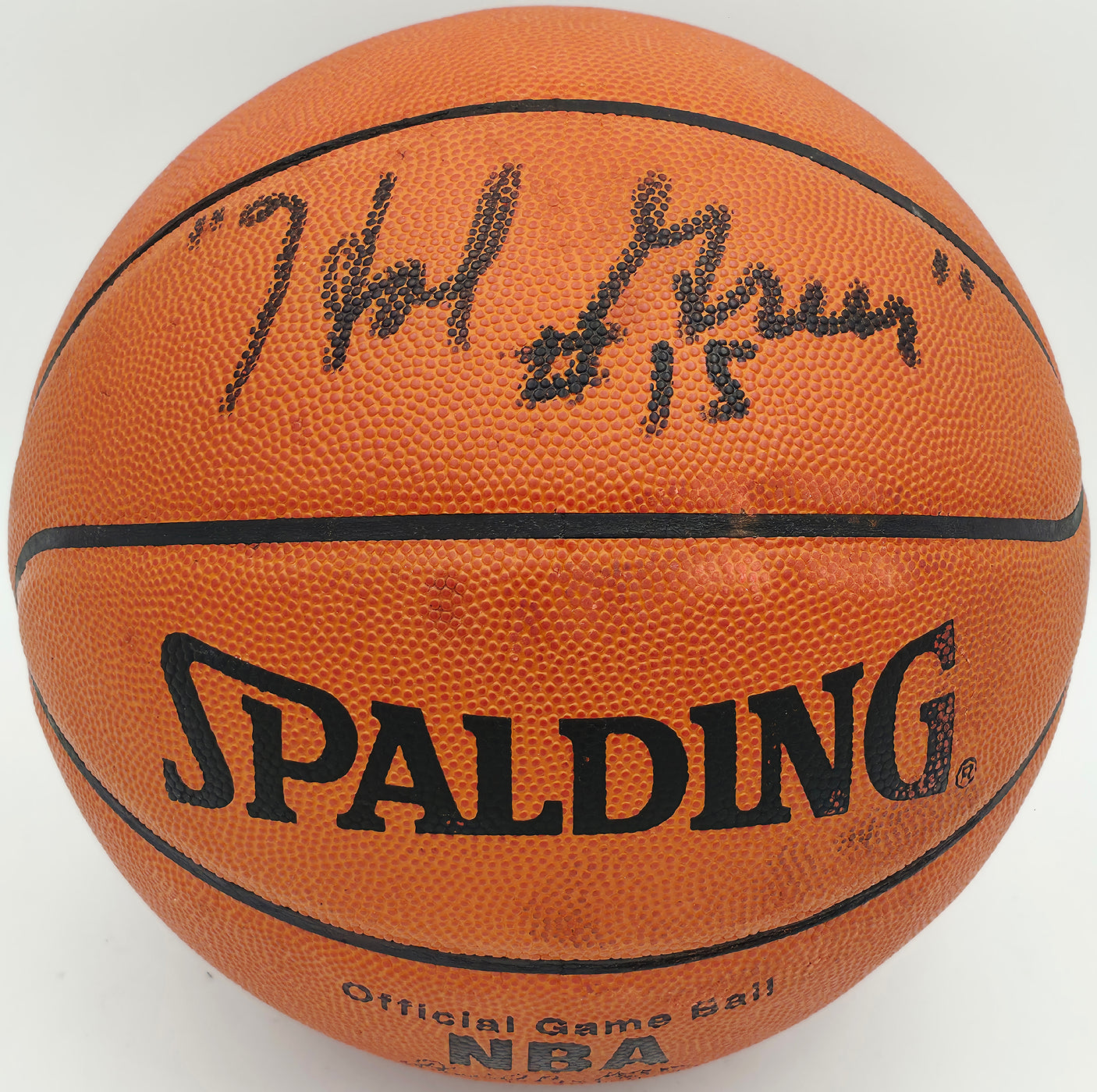 Hal Greer Autographed Spalding NBA Leather Game Basketball Philadelphia 76ers Beckett BAS QR #BS30427