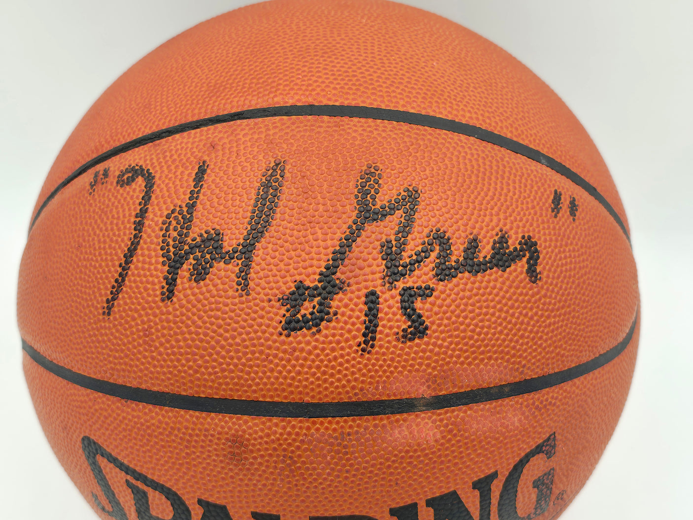 Hal Greer Autographed Spalding NBA Leather Game Basketball Philadelphia 76ers Beckett BAS QR #BS30427