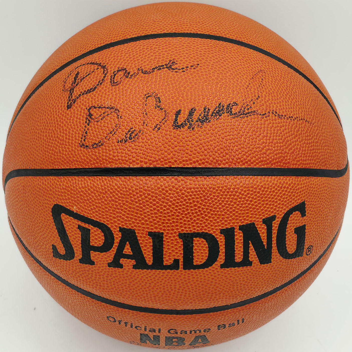 Dave DeBusschere Autographed Spalding NBA Leather Game Basketball New York Knicks Beckett BAS QR #BS30436