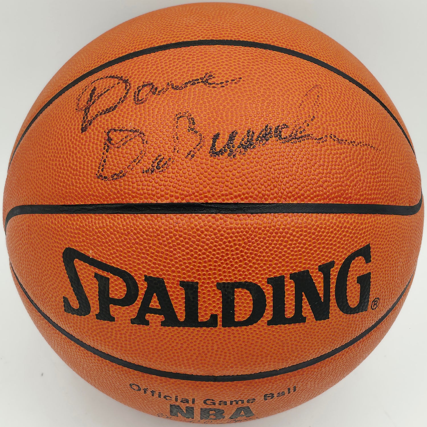 Dave DeBusschere Autographed Spalding NBA Leather Game Basketball New York Knicks Beckett BAS QR #BS30436