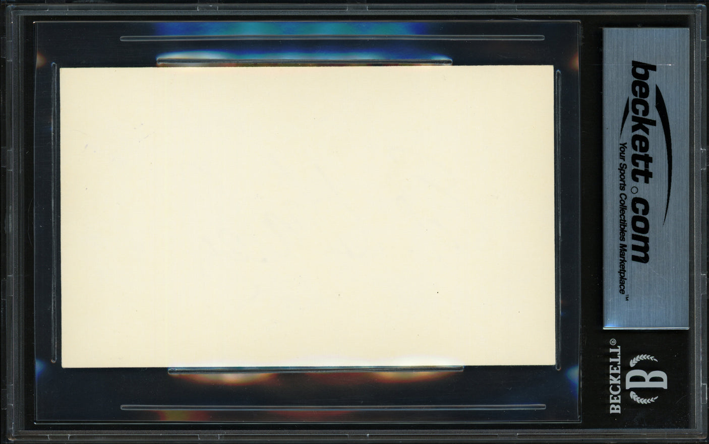 Ed Healey Autographed 3x5 Index Card Chicago Bears Beckett BAS #18284387