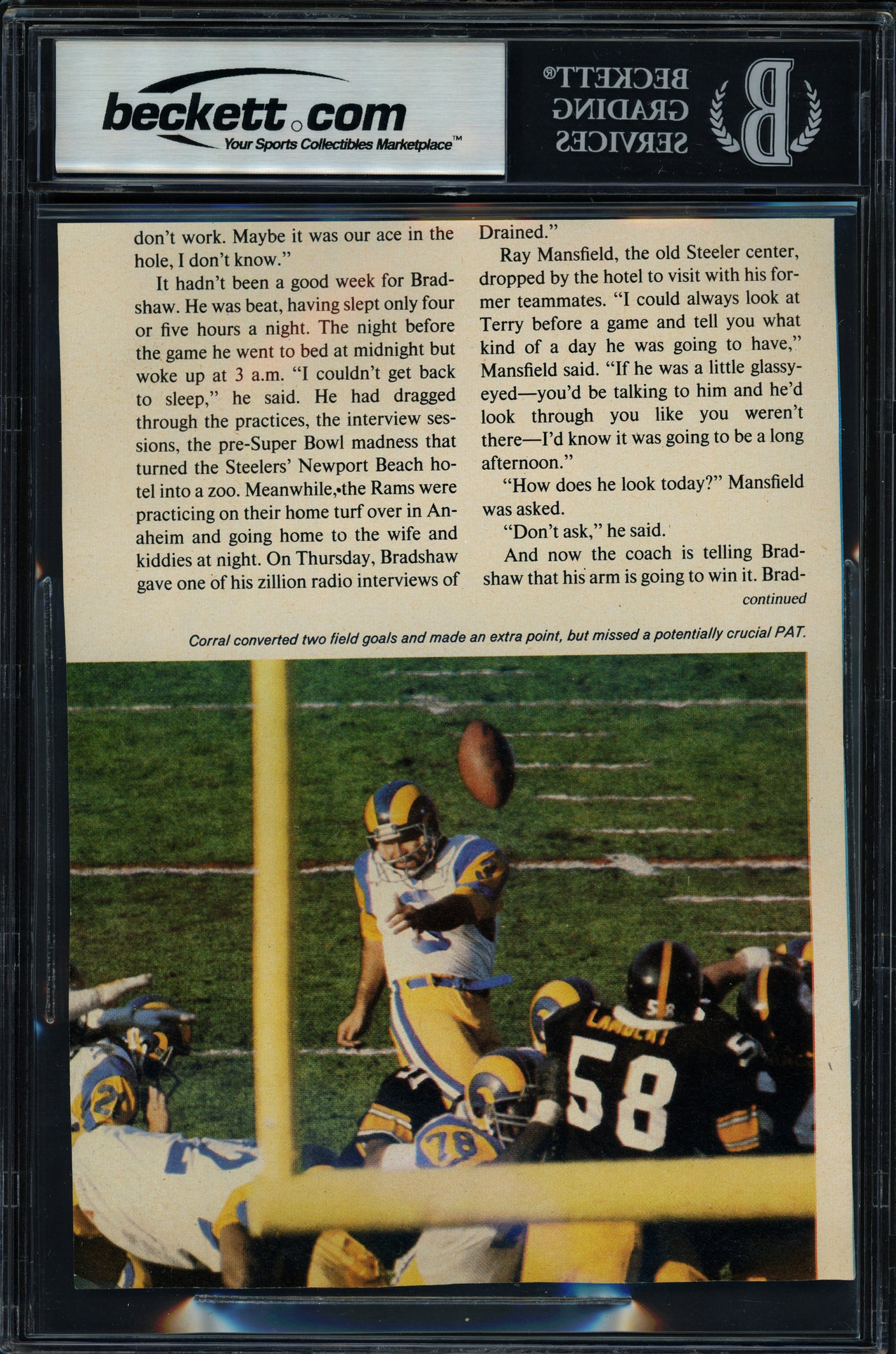 Lynn Swann Autographed 5"x7" Magazine Photo Pittsburgh Steelers Beckett BAS #18284582