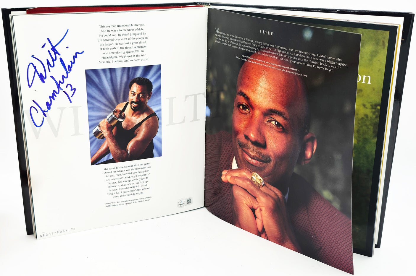 Wilt Chamberlain Autographed "NBA at 50" Book Los Angeles Lakers Beckett BAS #AE16688