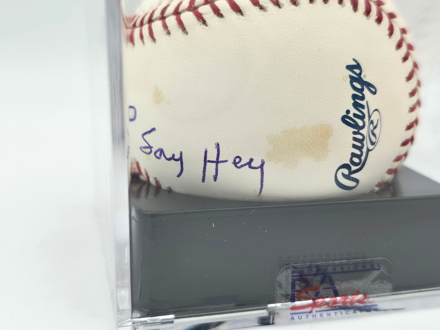 Willie Mays Autographed Official MLB Baseball San Francisco Giants PSA 10 Auto Grade Gem Mint 10 "Say Hey" (Toned) PSA/DNA #81437205