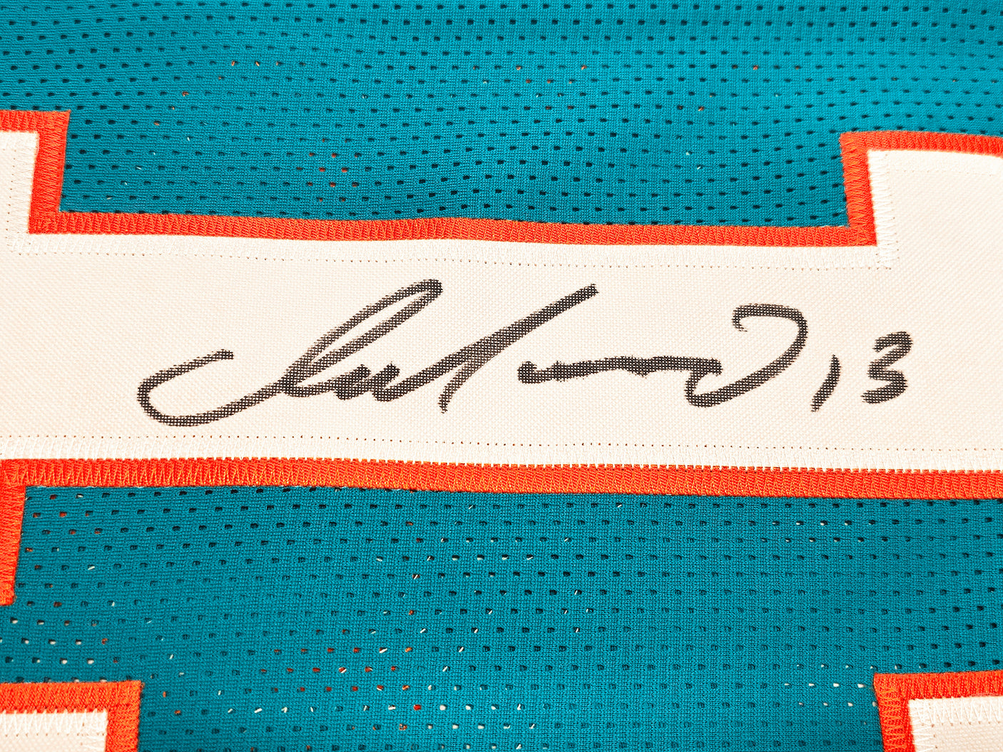 Miami Dolphins Dan Marino Autographed Teal Jersey Beckett BAS QR Stock #232813