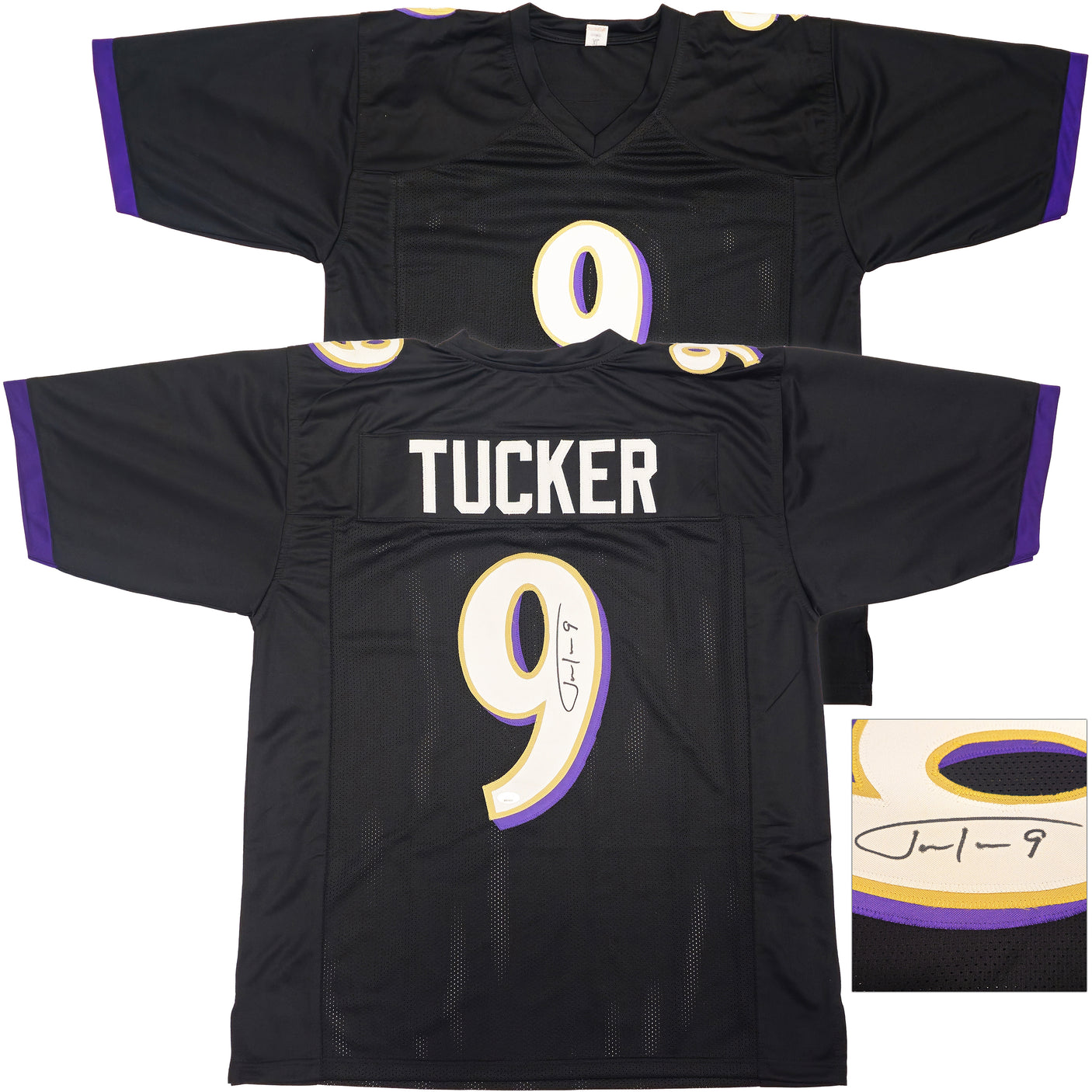 Baltimore Ravens Justin Tucker Autographed Black Jersey JSA Stock #232736