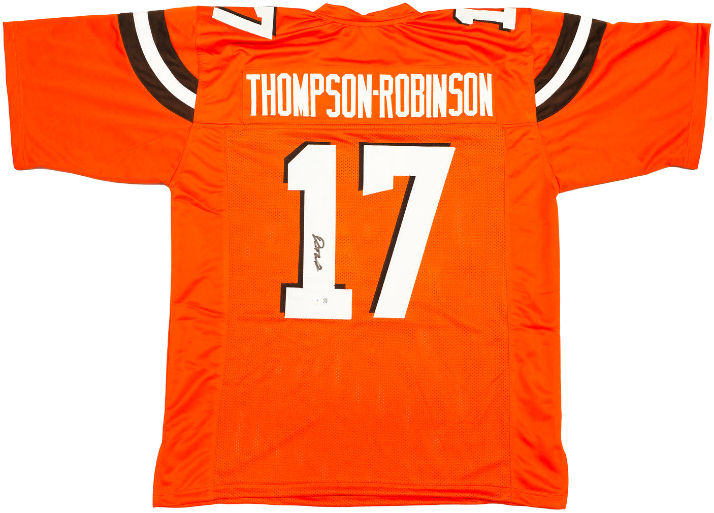 Cleveland Browns Dorian Thompson-Robinson Autographed Orange Jersey Beckett BAS Witness Stock #233369