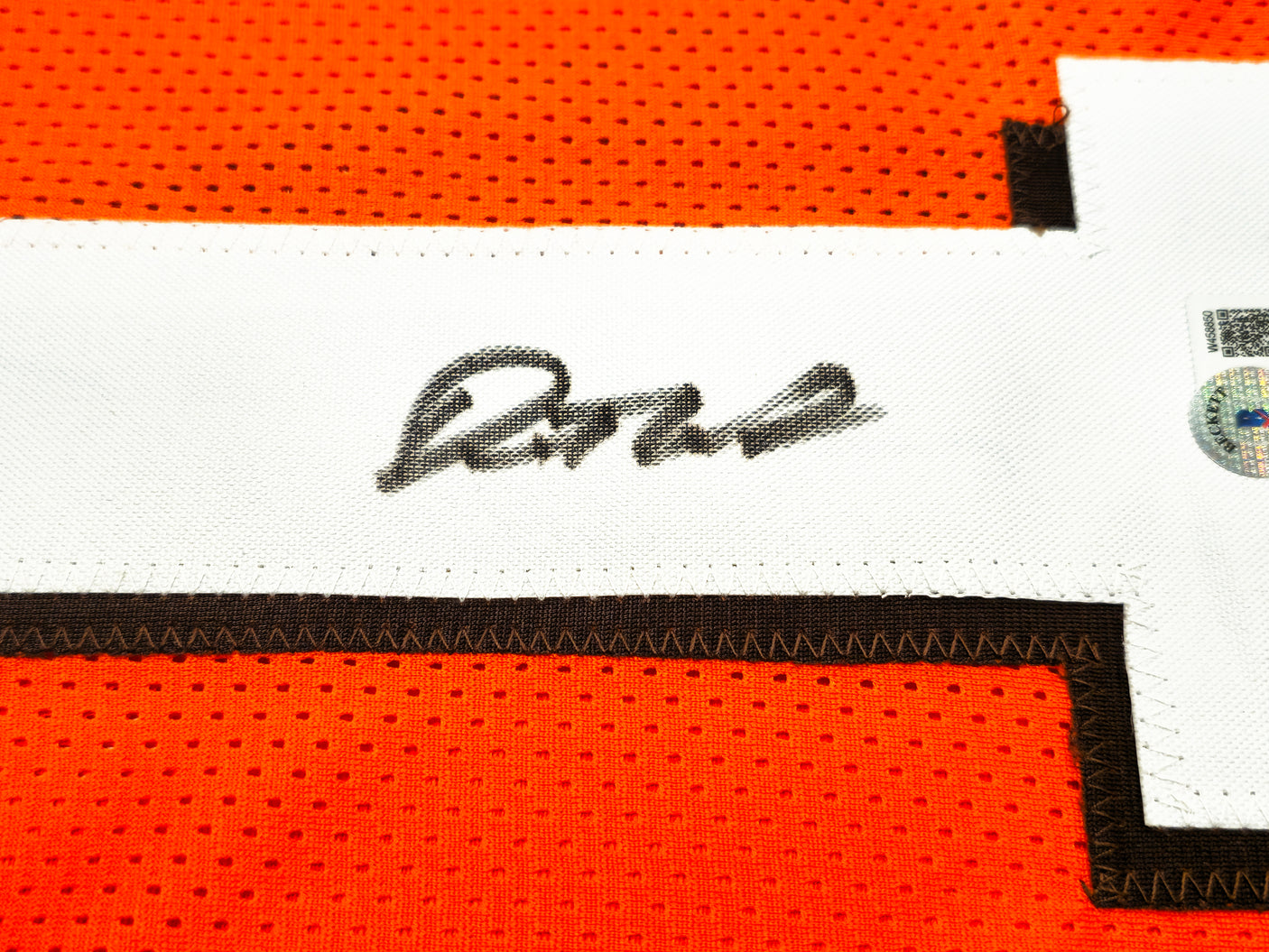 Cleveland Browns Dorian Thompson-Robinson Autographed Orange Jersey Beckett BAS Witness Stock #233369