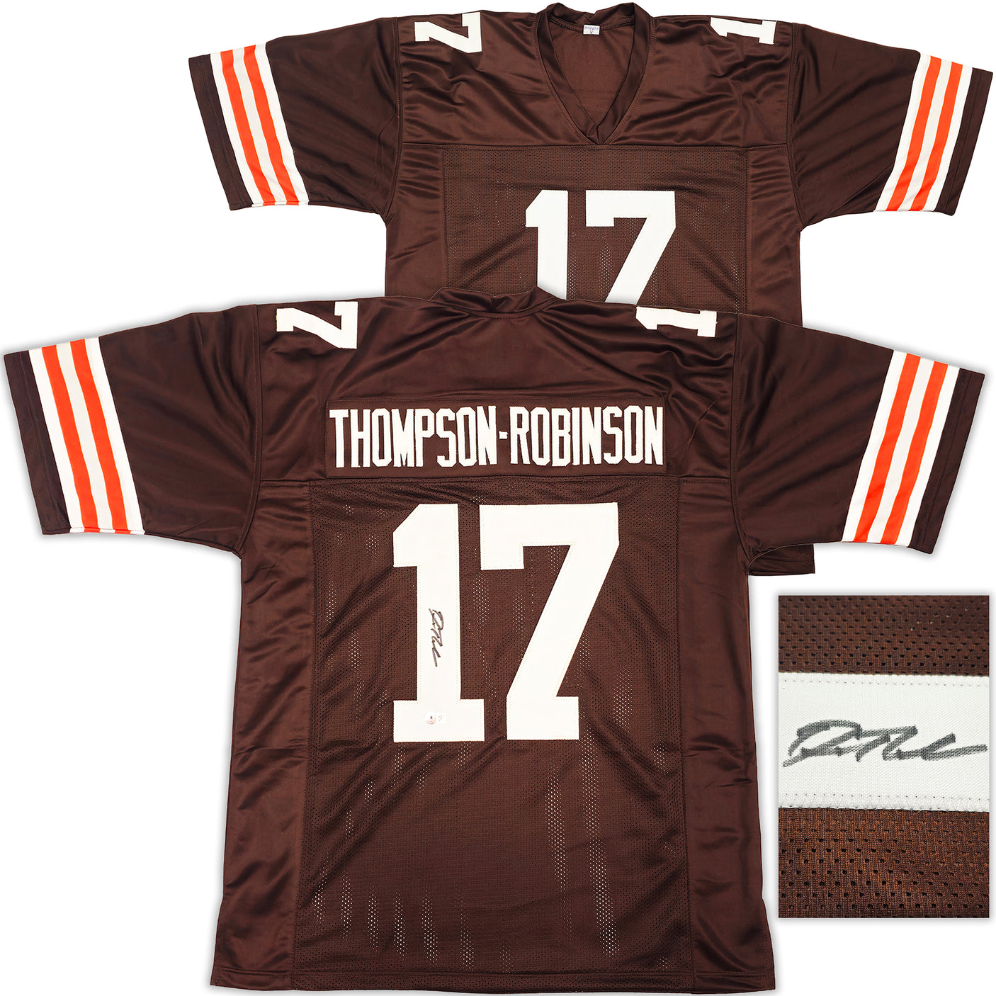 Cleveland Browns Dorian Thompson-Robinson Autographed Brown Jersey Beckett BAS Witness Stock #233370