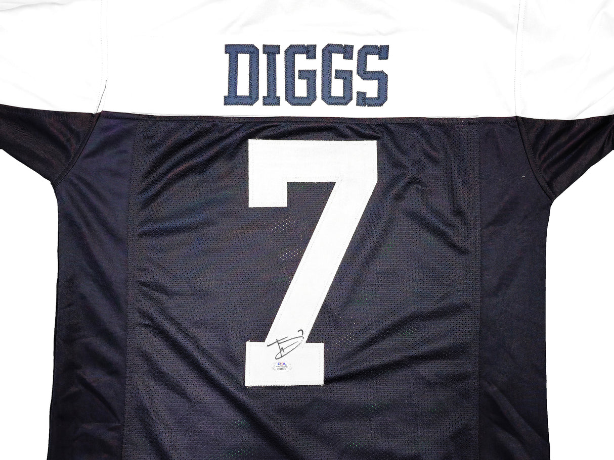 Dallas Cowboys Trevon Diggs Autographed Blue & White Jersey PSA/DNA Stock #233658