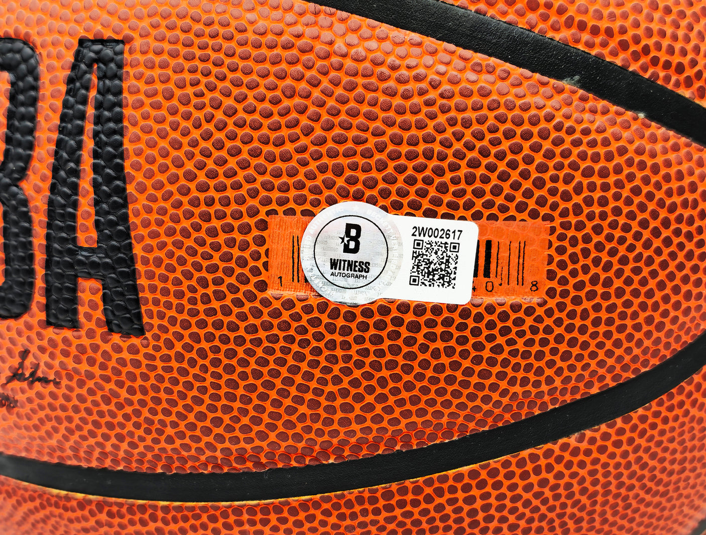 Steve Nash Autographed Composite Leather Phoenix Suns Logo Basketball Beckett BAS Witness Stock #233672