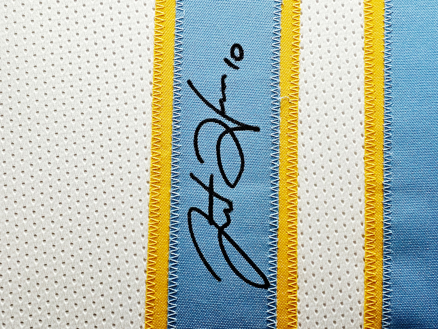 Los Angeles Chargers Justin Herbert Autographed Framed White Jersey Beckett BAS Witness Stock #218629