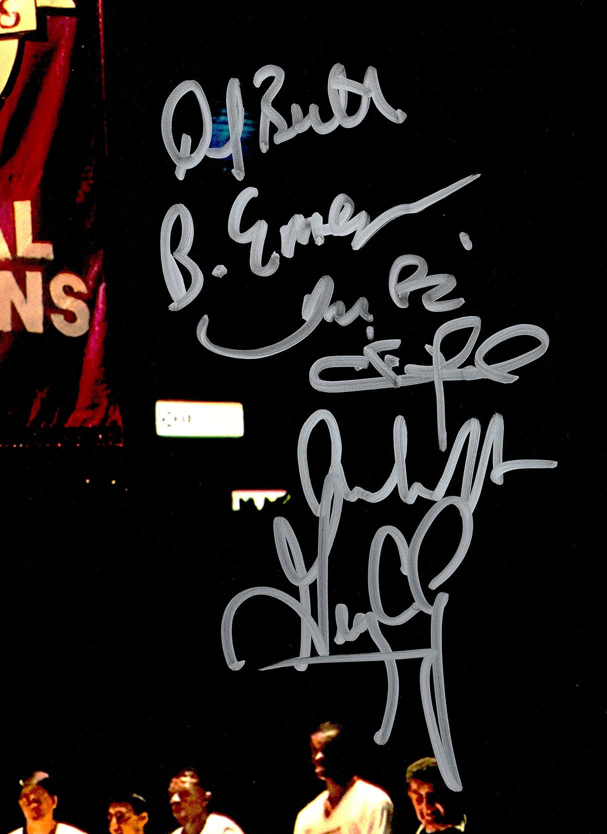 1990 NCAA Champions UNLV Runnin Rebels Autographed 16x20 Photo With 13 Signatures Including Larry Johnson Beckett BAS Witness Stock #233682