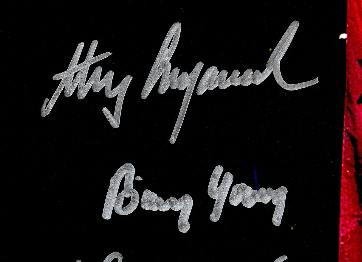 1990 NCAA Champions UNLV Runnin Rebels Autographed 16x20 Photo With 13 Signatures Including Larry Johnson Beckett BAS Witness Stock #233682