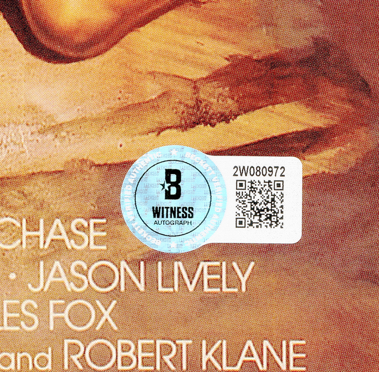 Chevy Chase Autographed 11x17 European Vacation Movie Poster Beckett BAS Witness Stock #233723