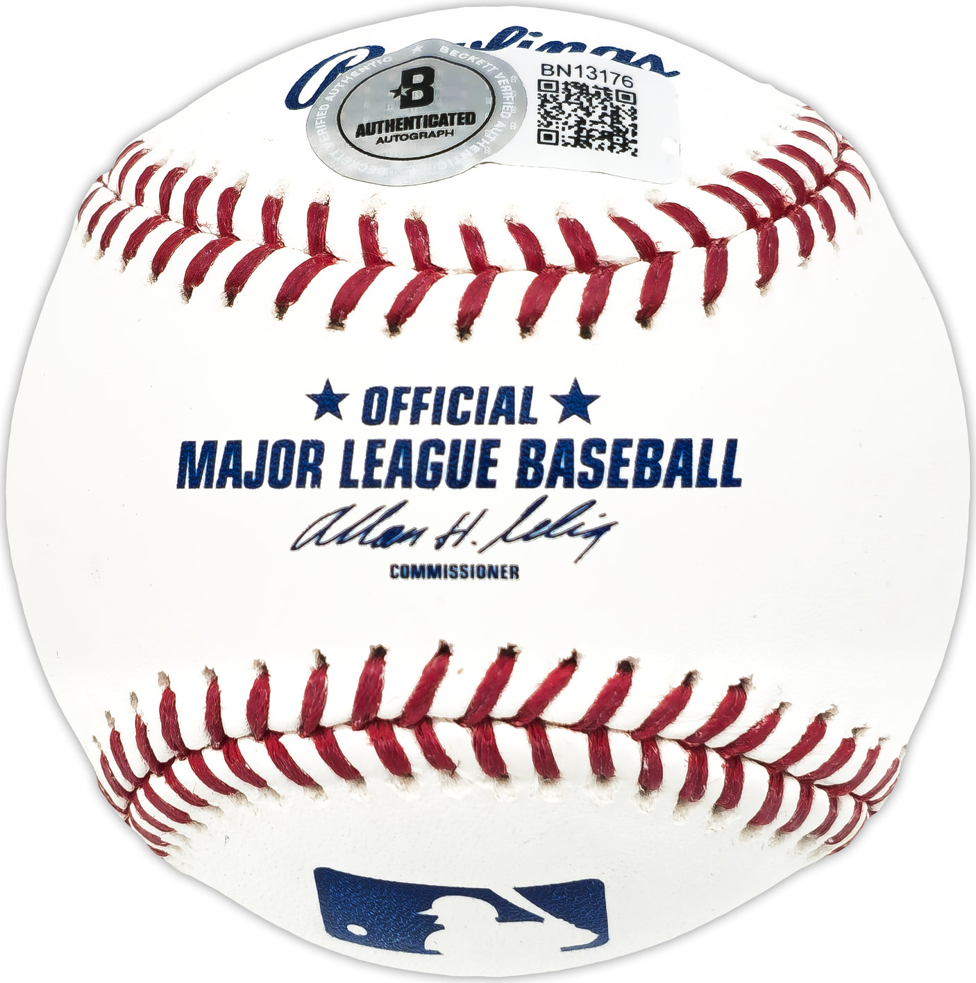 Bob Bobby Henrich Autographed Official MLB Baseball Cincinnati Reds Beckett BAS QR #BN13176