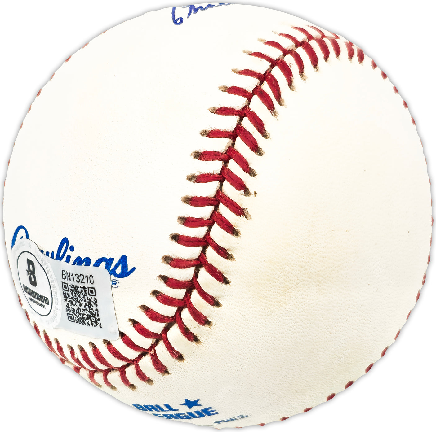 Charlie Bubba Harris Autographed Official AL Baseball Phil. A's Beckett BAS QR #BN13210