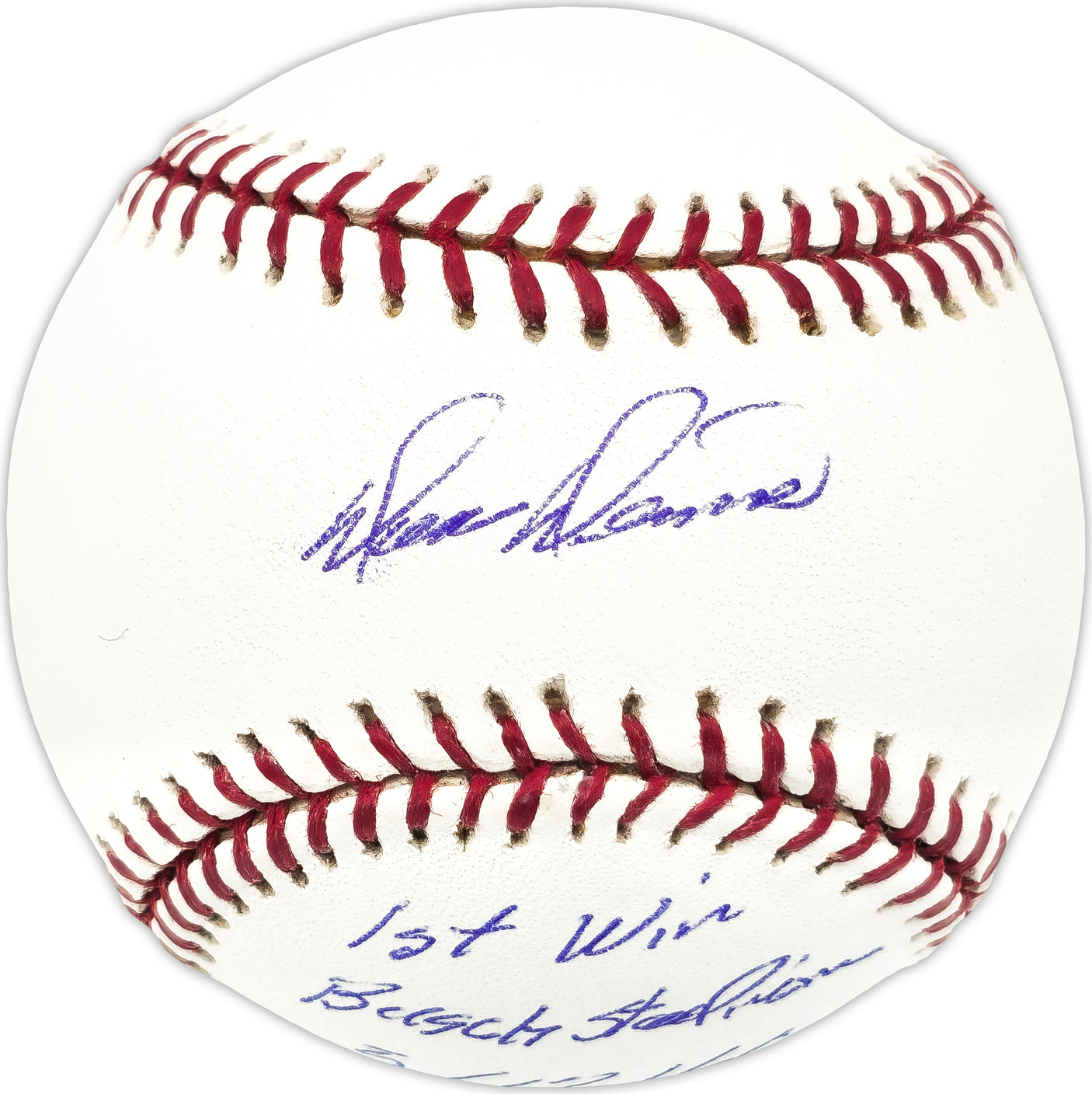 Don Dennis Autographed Official MLB Baseball St. Louis Cardinals "1st Win Busch Stadium 5/12/66" Beckett BAS QR #BN13219