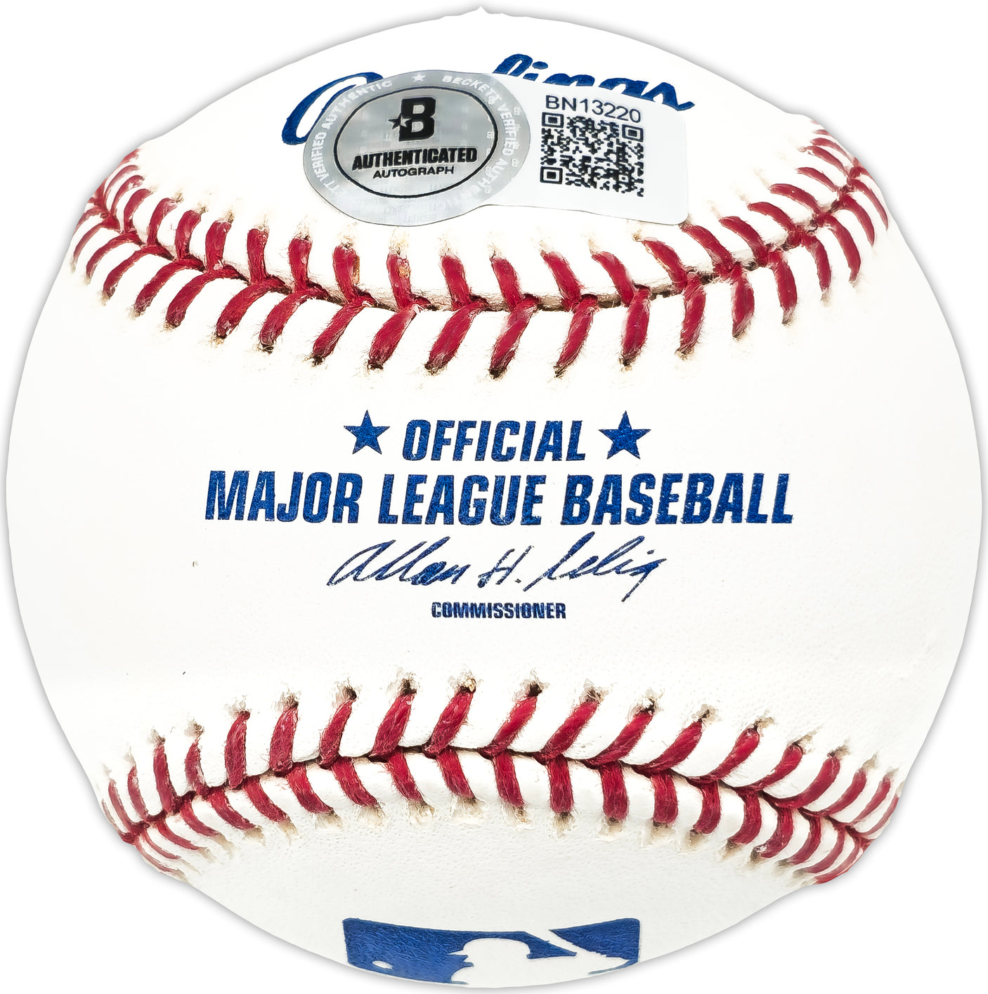 Tom Harrison Autographed Official MLB Baseball KC A's "1965" Beckett BAS QR #BN13220