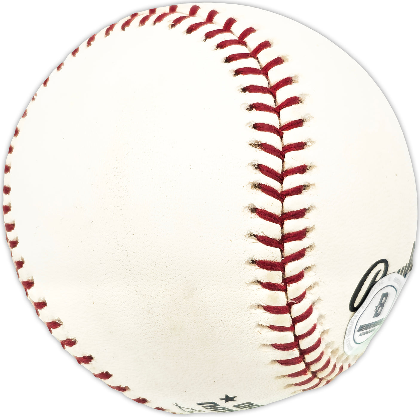 Don Lang Autographed Official NL Baseball 38 Reds '48 Cards Beckett BAS QR #BN13223