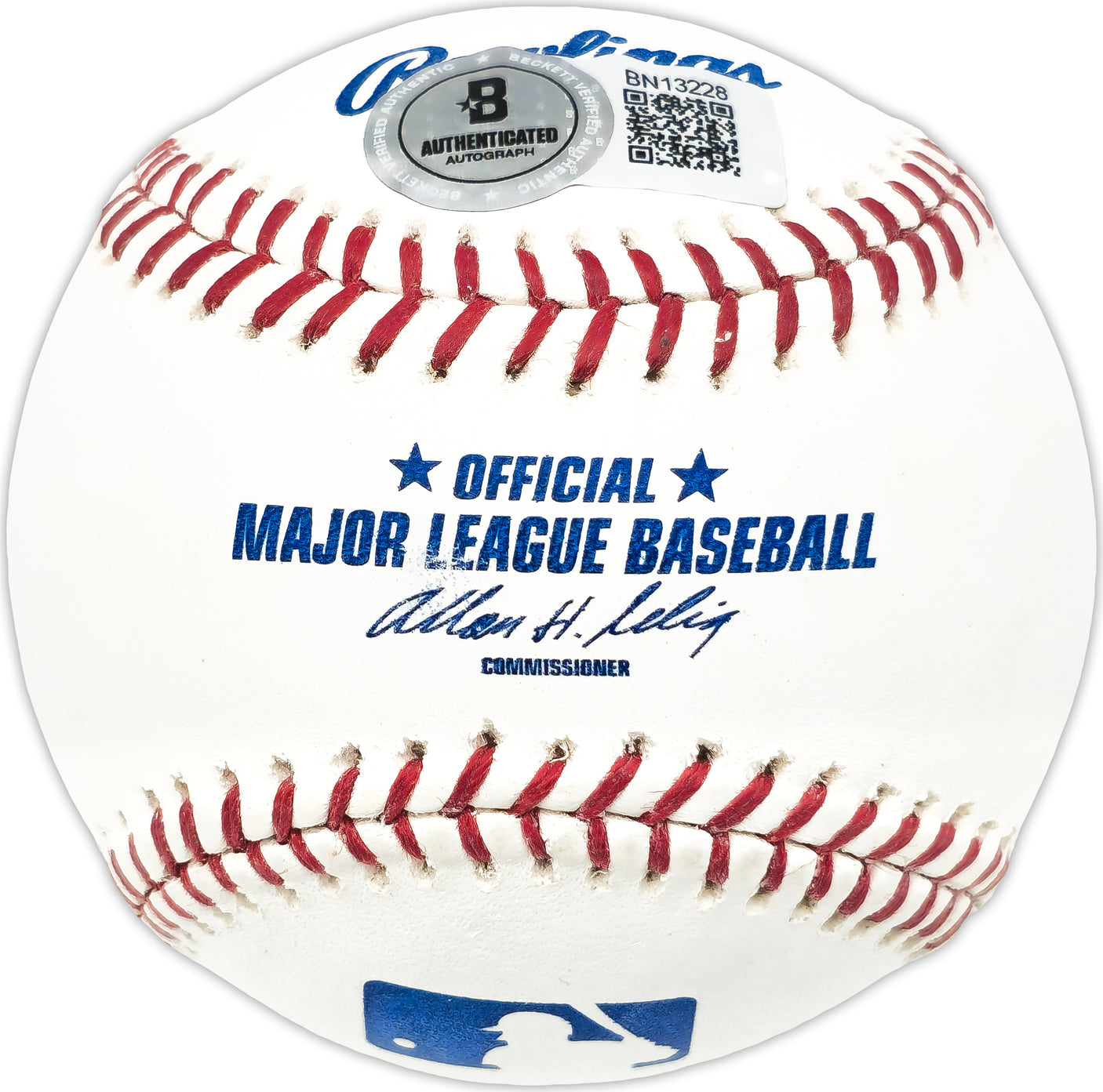 Mike Maddux Autographed Official MLB Baseball Texas Rangers Beckett BAS QR #BN13228