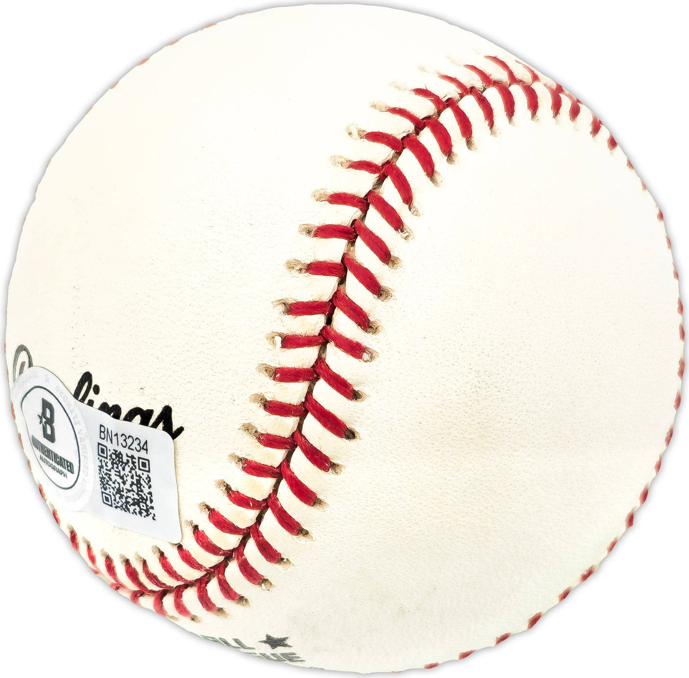 Angel Bravo Autographed Official NL Baseball Cincinnati Reds Beckett BAS QR #BN13234