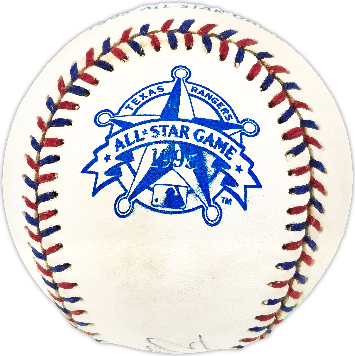 Ernie Harwell Autographed Official 1995 All Star Game Logo MLB Baseball Detroit Tigers Beckett BAS #V68085