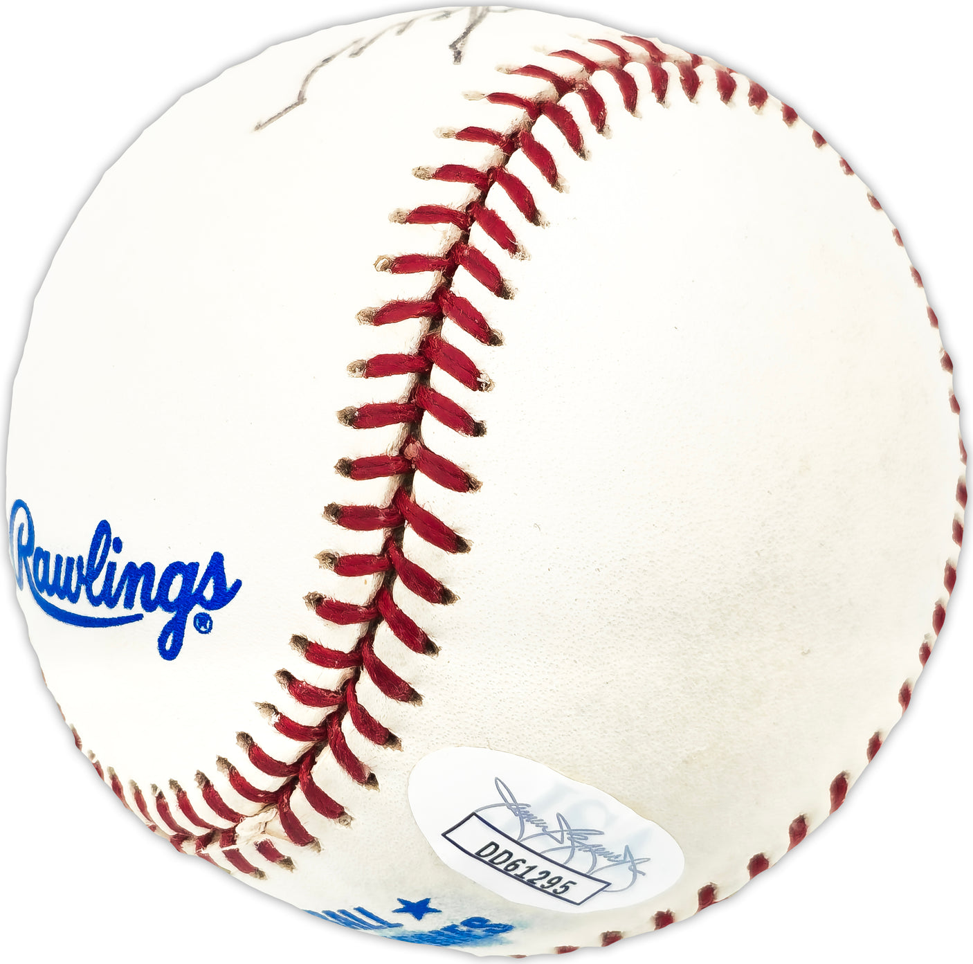 Sparky Anderson Autographed Official 1995 World Series Logo MLB Baseball Cincinnati Reds, Detroit Tigers "HOF 2000" JSA #DD61295