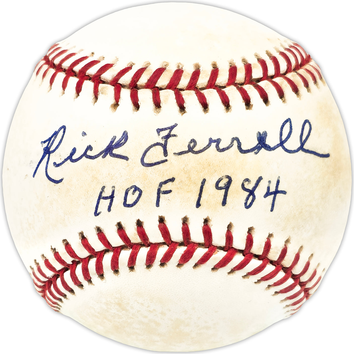Rick Ferrell Autographed Official AL Baseball Boston Red Sox "HOF 1984" JSA #D06280