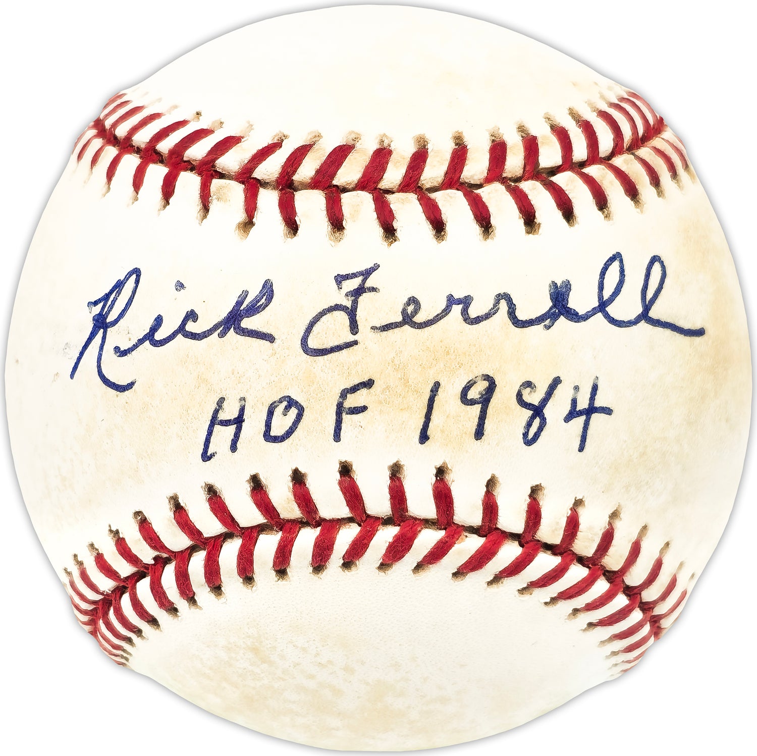 Rick Ferrell Autographed Official AL Baseball Boston Red Sox "HOF 1984" JSA #D06280