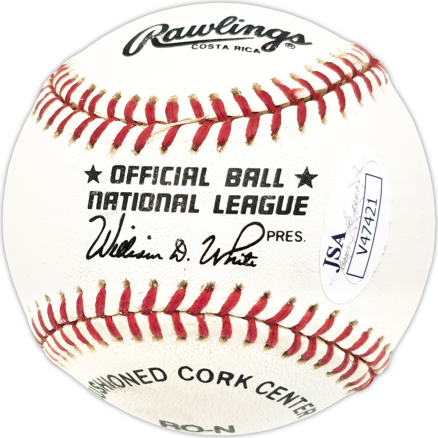 Ray Dandridge Autographed Official NL Baseball Negro Leagues "HOF 1987" JSA #V47421