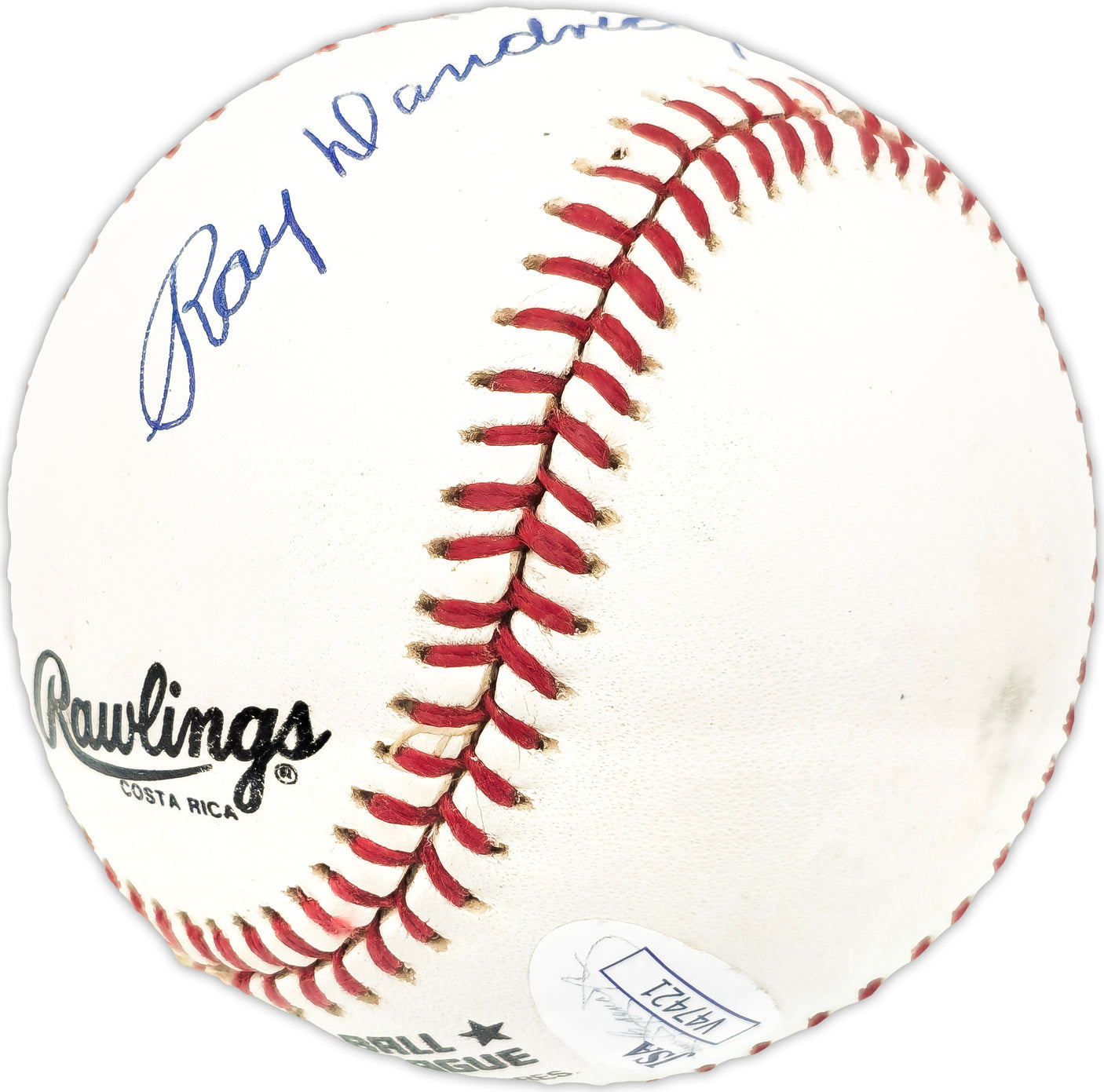 Ray Dandridge Autographed Official NL Baseball Negro Leagues "HOF 1987" JSA #V47421