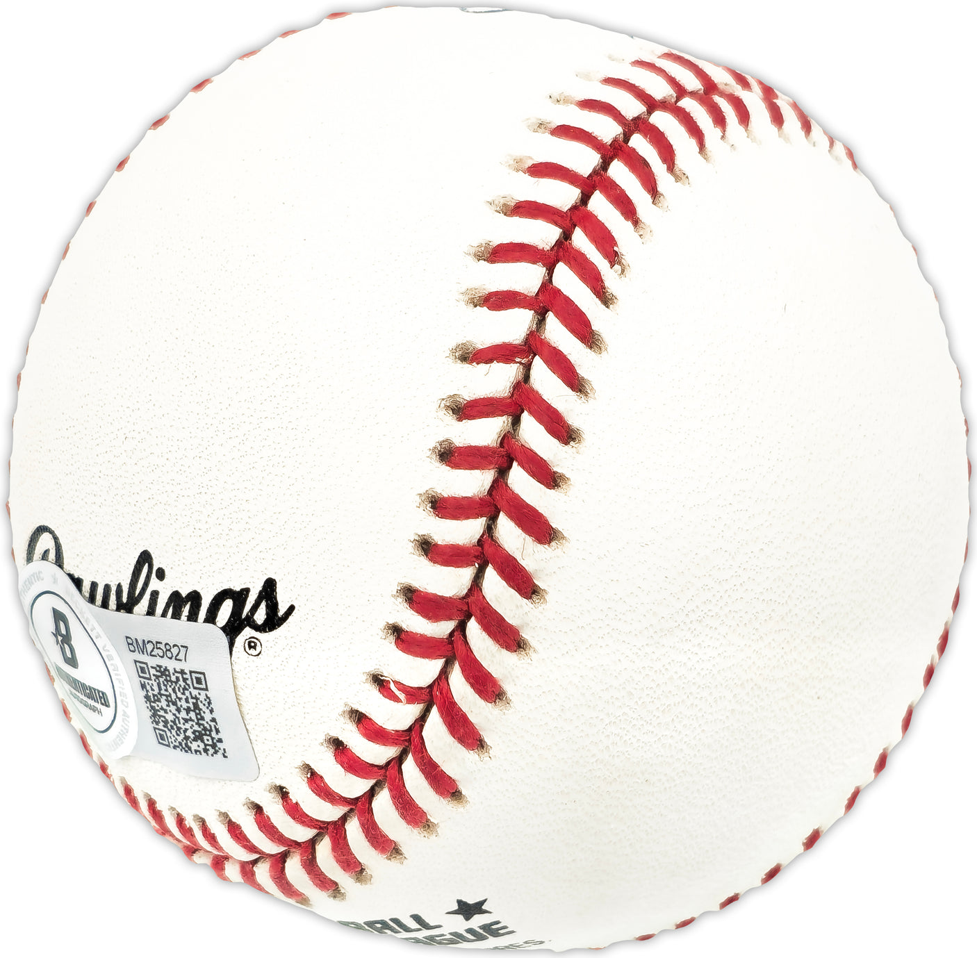 Craig Lefferts Autographed Official NL Baseball Chicago Cubs Beckett BAS QR #BM25827