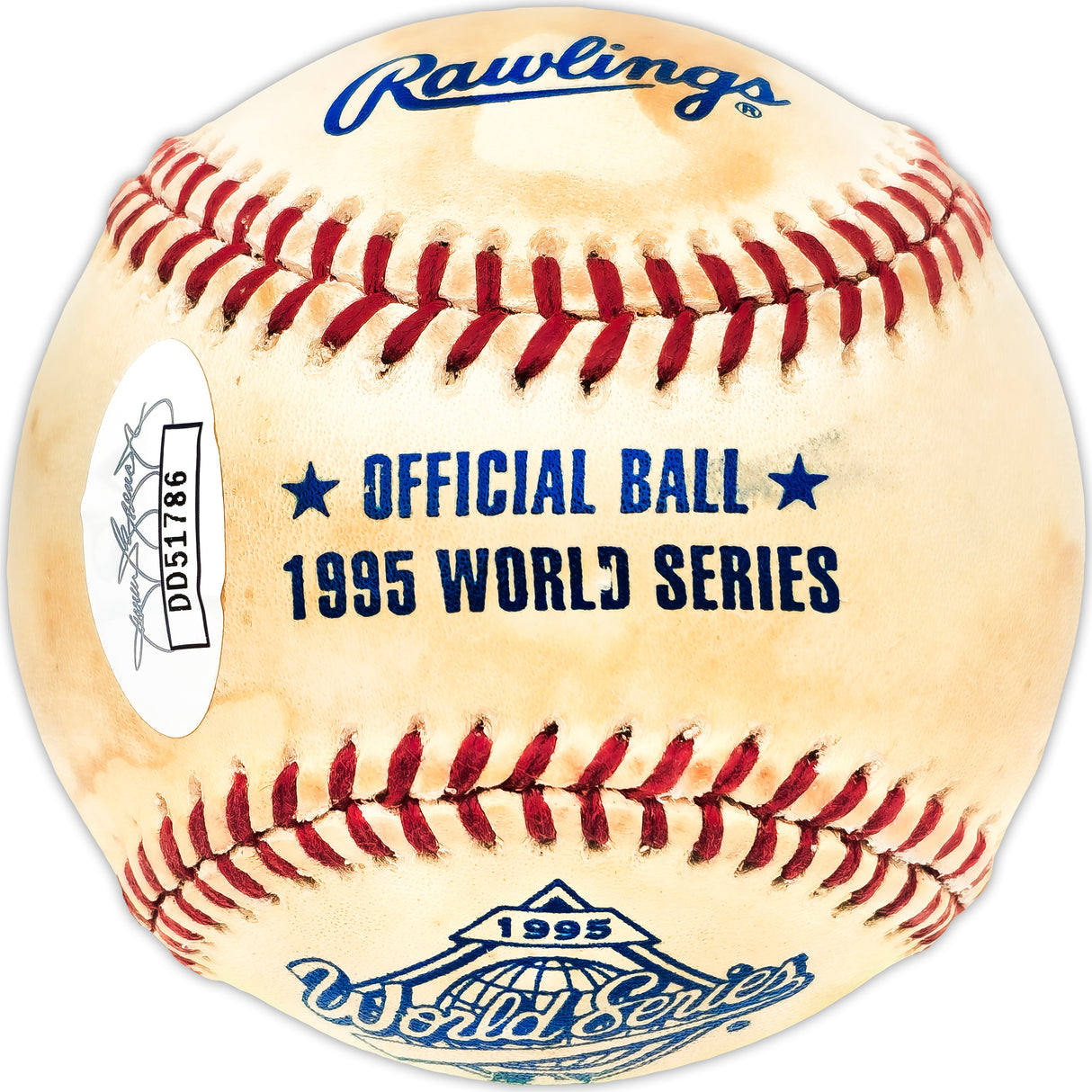 John Schuerholz Autographed Official 1995 World Series Logo MLB Baseball Atlanta Braves "HOF 2017" JSA #DD51786