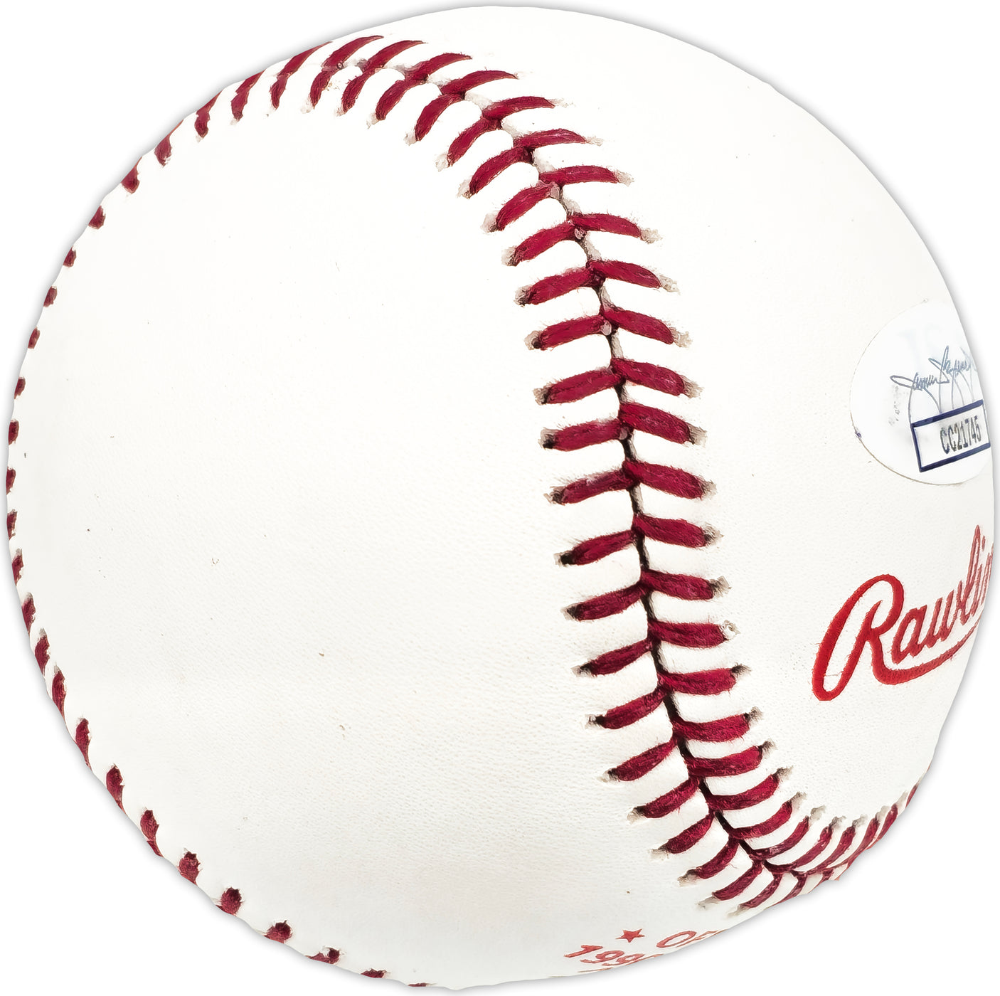 Marty Brennaman Autographed Official 1990 World Series Logo MLB Baseball Cincinnati Reds "WS Champs 1990" JSA #CC21745