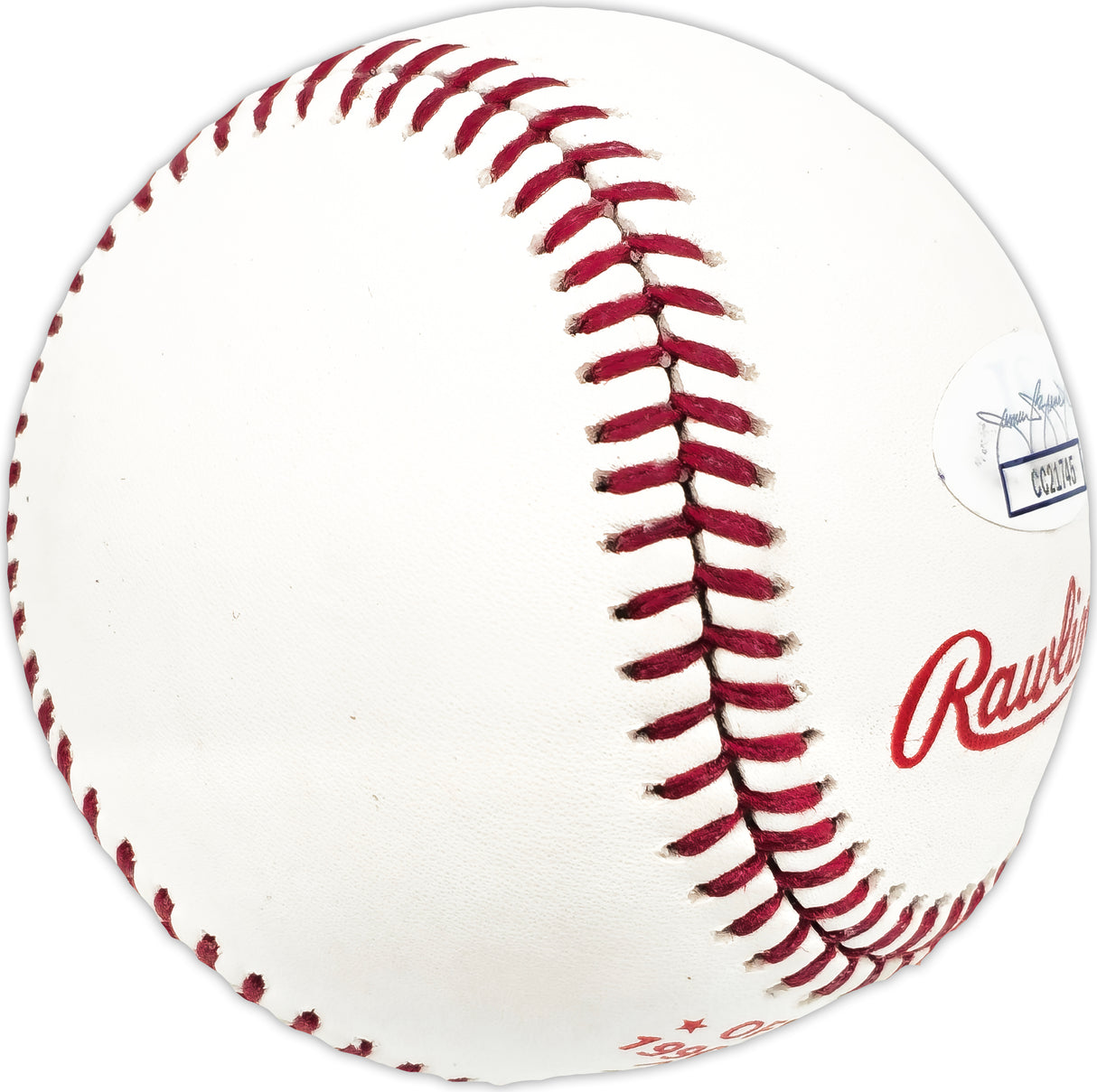 Marty Brennaman Autographed Official 1990 World Series Logo MLB Baseball Cincinnati Reds "WS Champs 1990" JSA #CC21745