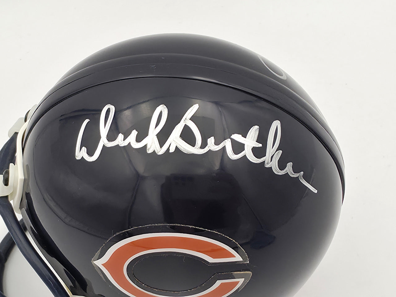 Dick Butkus & Gale Sayers Autographed Chicago Bears Blue Mini Helmet Beckett BAS #AE16660