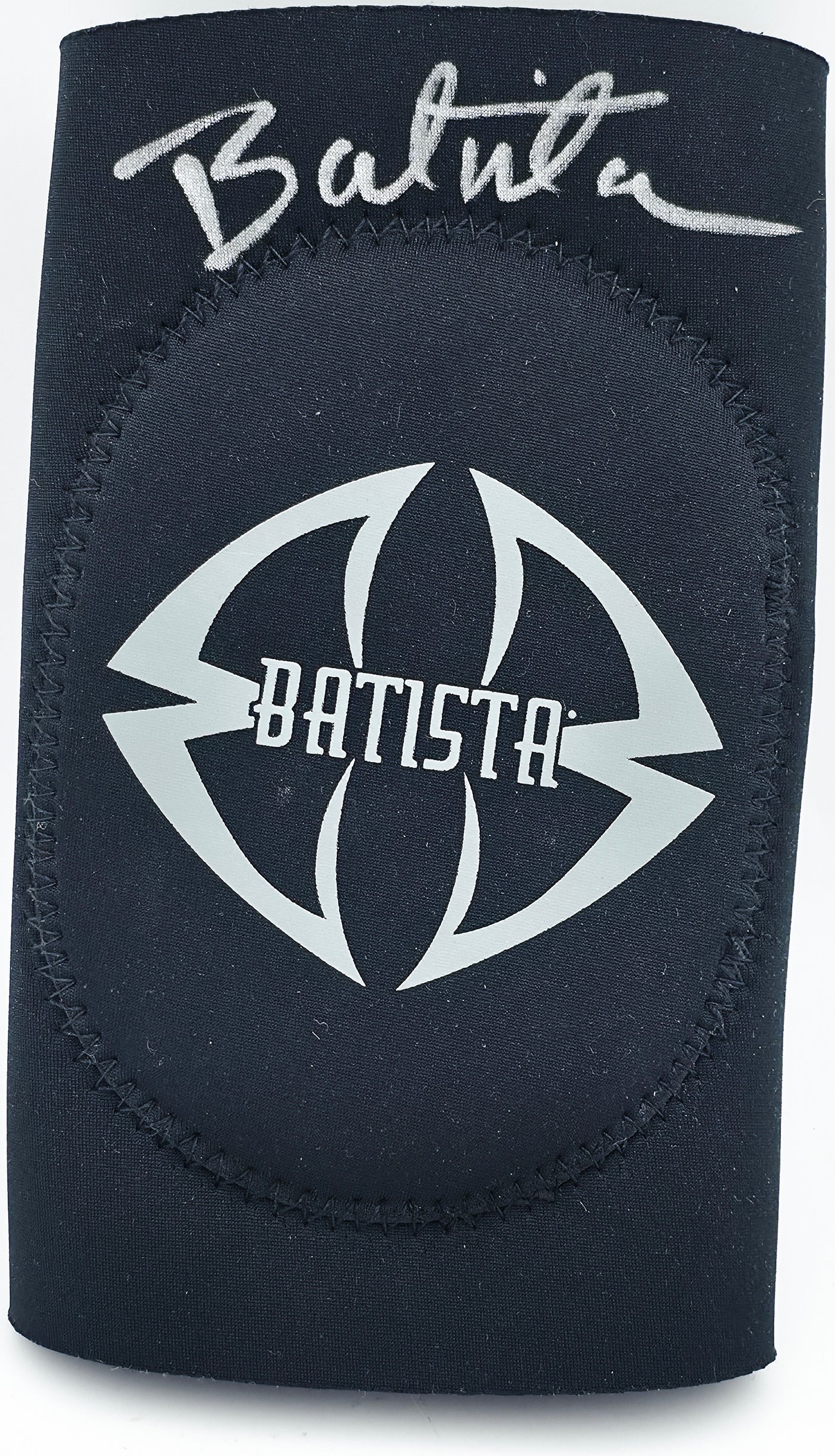 Dave Batista Autographed Black Elbow Guard Beckett BAS QR #BS30098