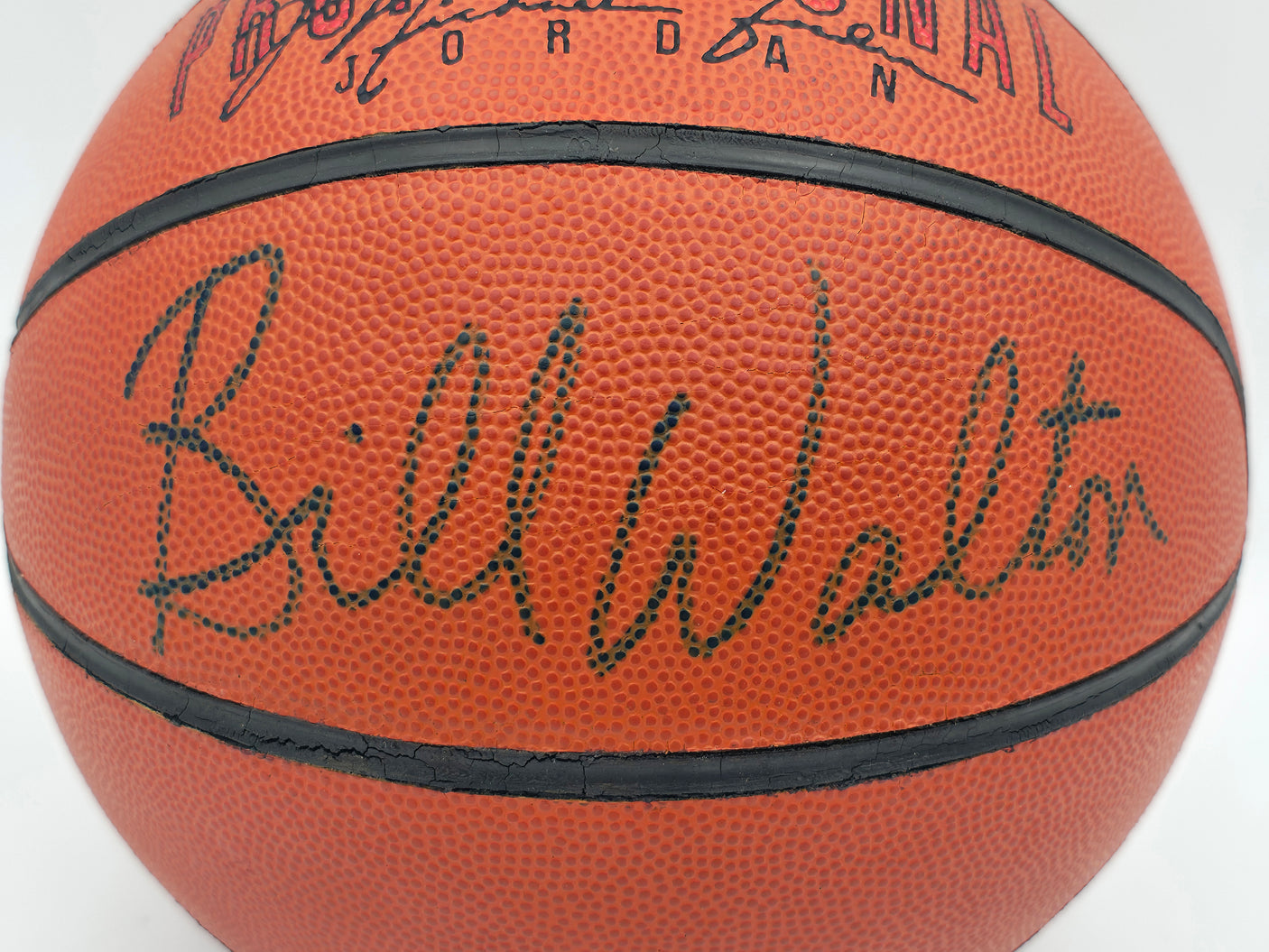 Bill Walton Autographed Wilson Michael Jordan Logo Basketball UCLA Beckett BAS QR #BS30095