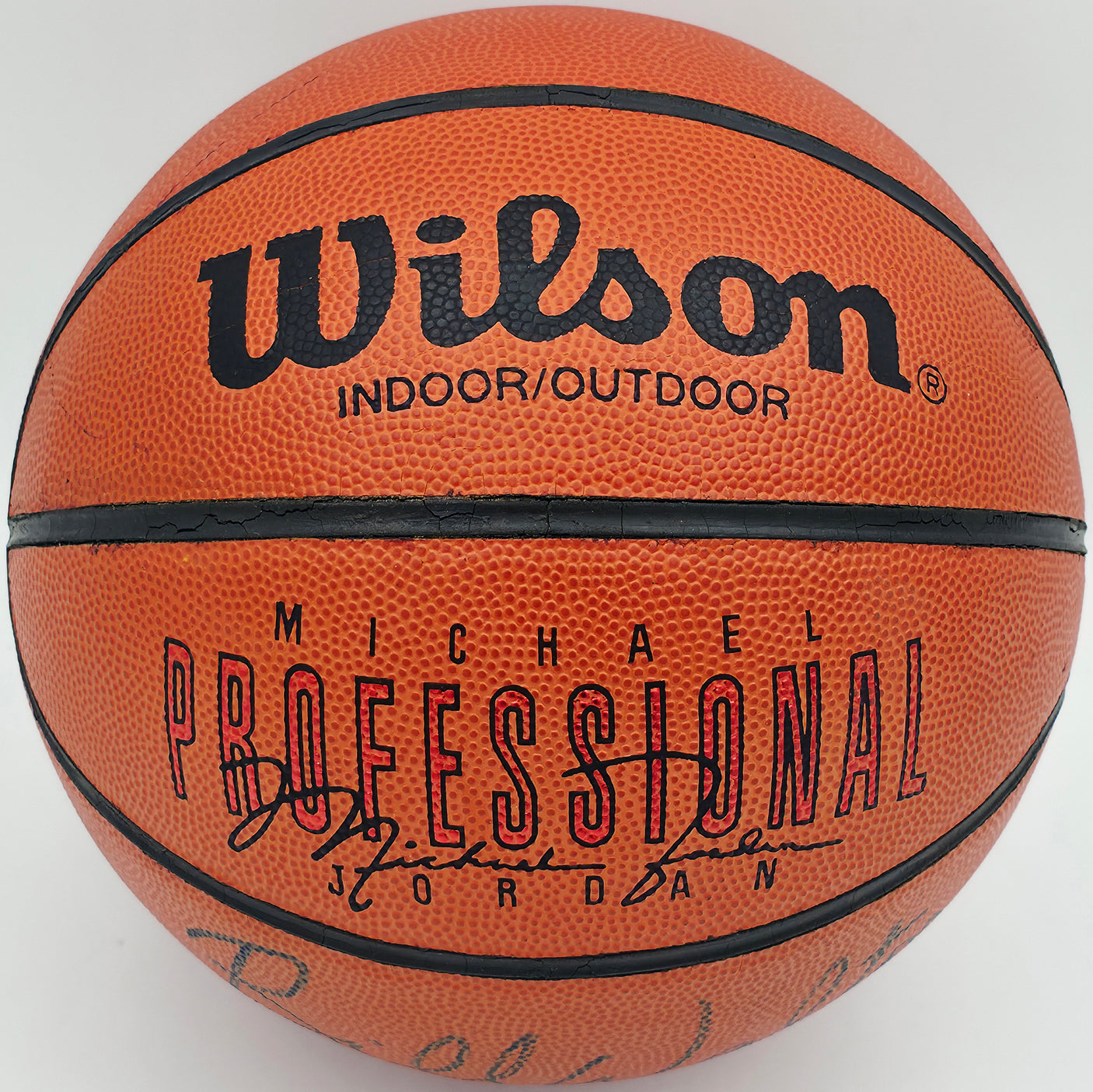 Bill Walton Autographed Wilson Michael Jordan Logo Basketball UCLA Beckett BAS QR #BS30095