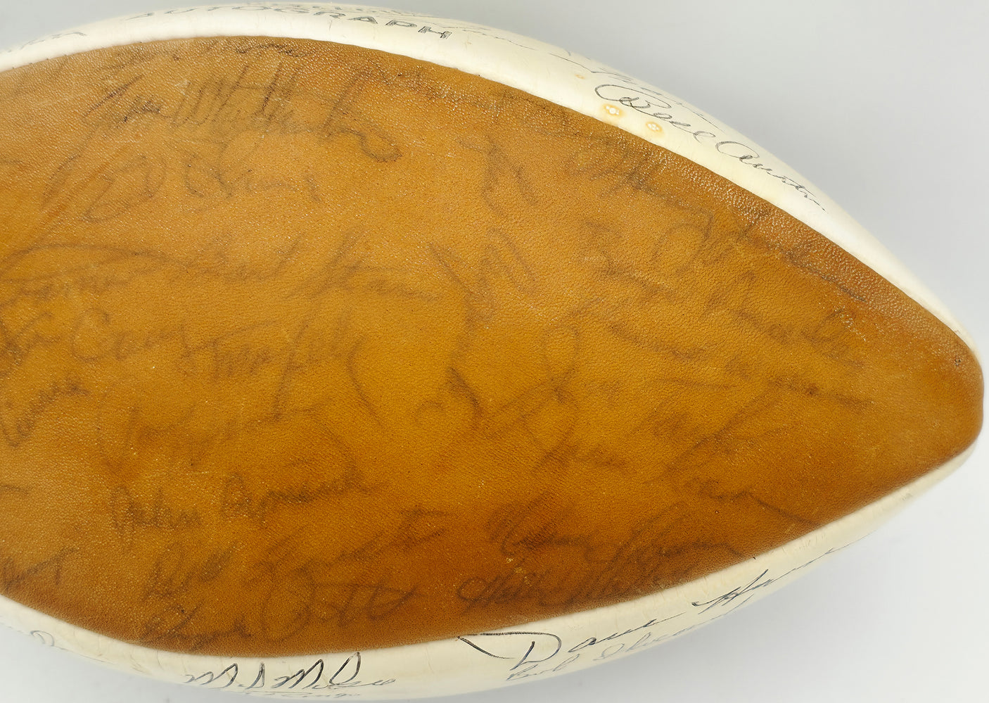1962 Green Bay Packers Team Autographed Spalding Leather World Champions Logo Football With 44 Signatures Including Vince Lombardi Beckett BAS #AE16668