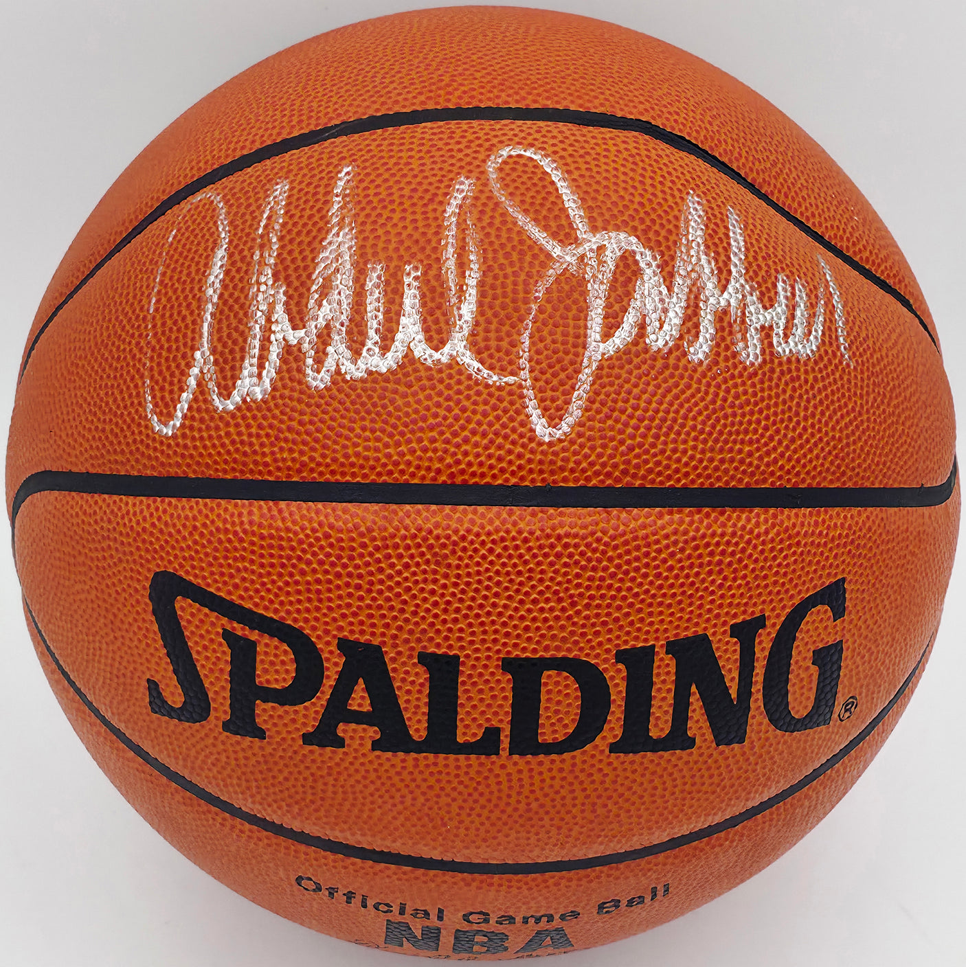 Kareem Abdul Jabbar Autographed Spalding NBA Game Ball Basketball Los Angeles Lakers Beckett BAS QR #BS30423