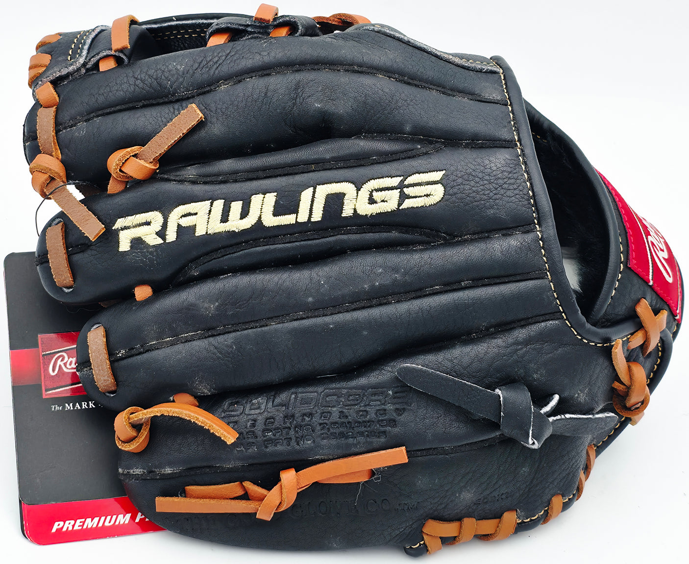 Mike Schmidt Autographed Rawlings Pro Series Black Leather Fielding Glove Philadelphia Phillies With 5 Stats #1/20 MLB Holo #HZ670936