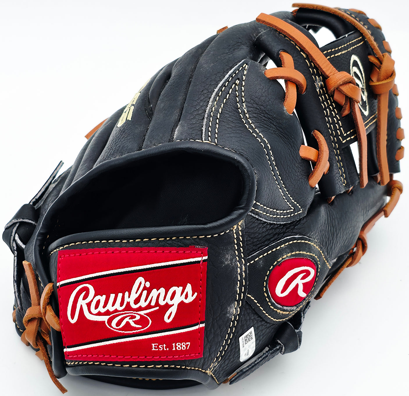 Mike Schmidt Autographed Rawlings Pro Series Black Leather Fielding Glove Philadelphia Phillies With 5 Stats #1/20 MLB Holo #HZ670936