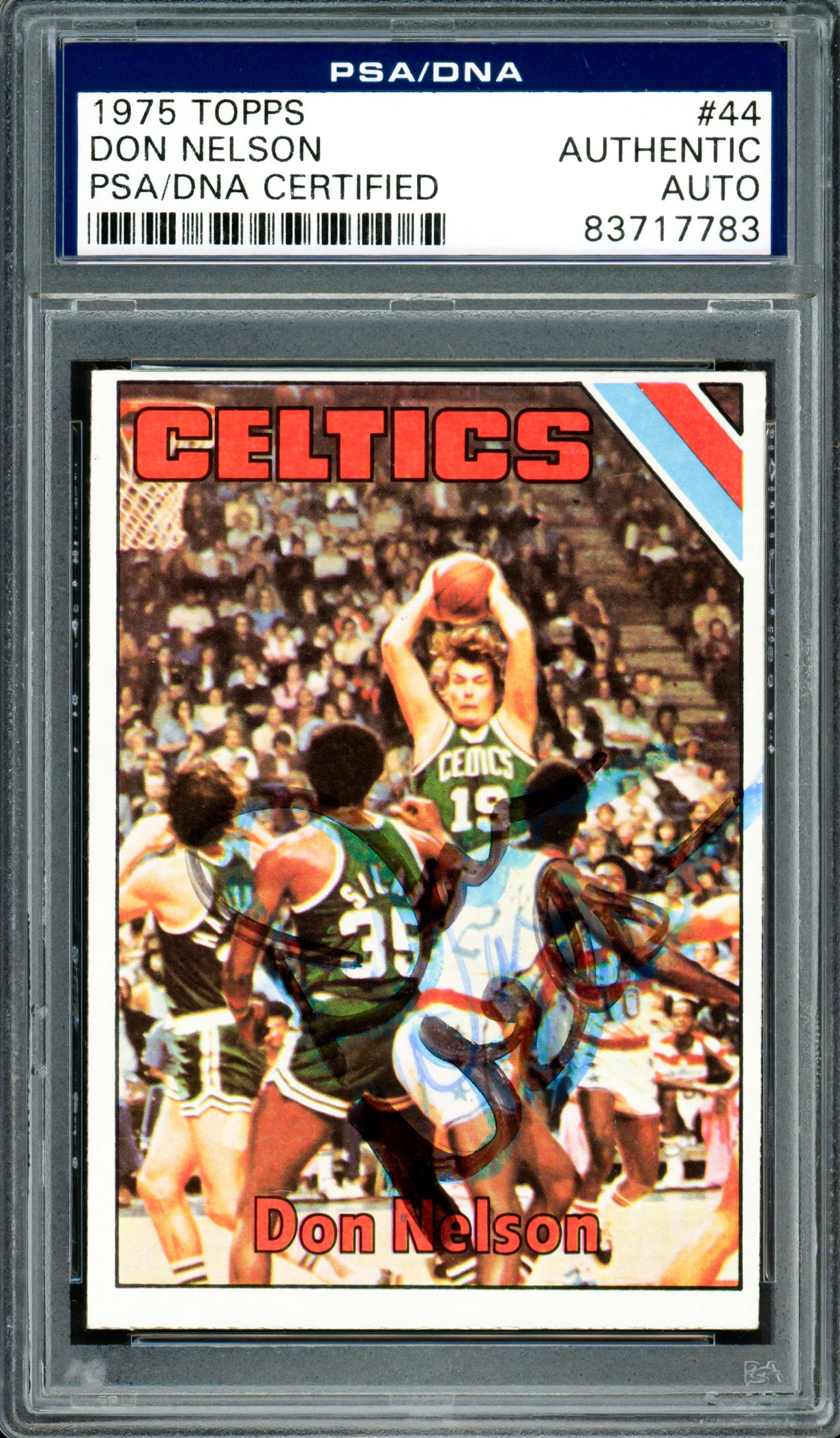 Don Nelson Autographed 1975-76 Topps Card #44 Boston Celtics PSA/DNA #83717783