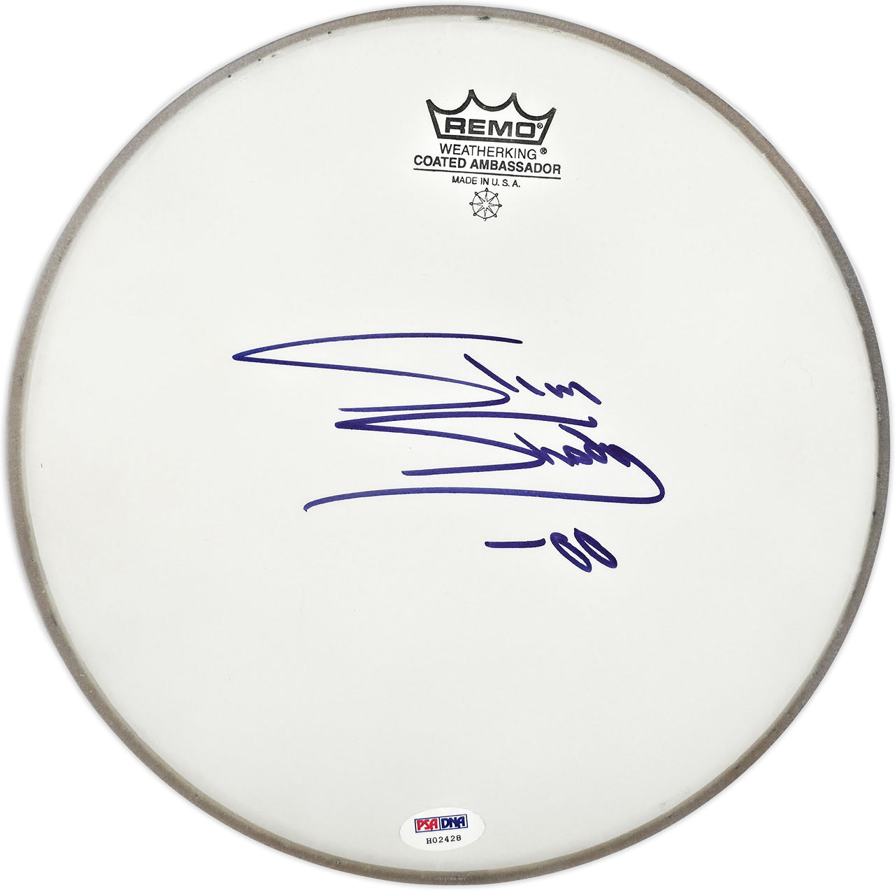 Eminem "Slim Shady" Autographed 10.5x10.5 Drumhead Auto Grade Gem Mint 10 PSA/DNA #H02428