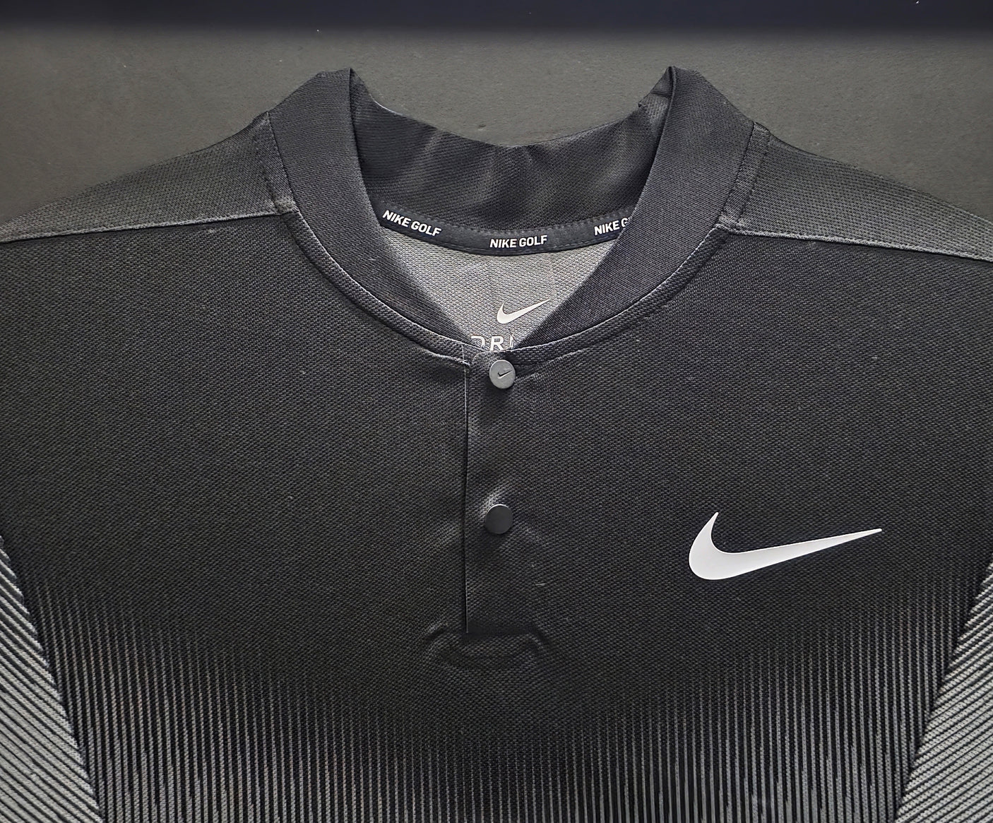 Tiger Woods Autographed Framed Black Nike Dri-fit Polo #24/50 UDA Holo #BAM116532